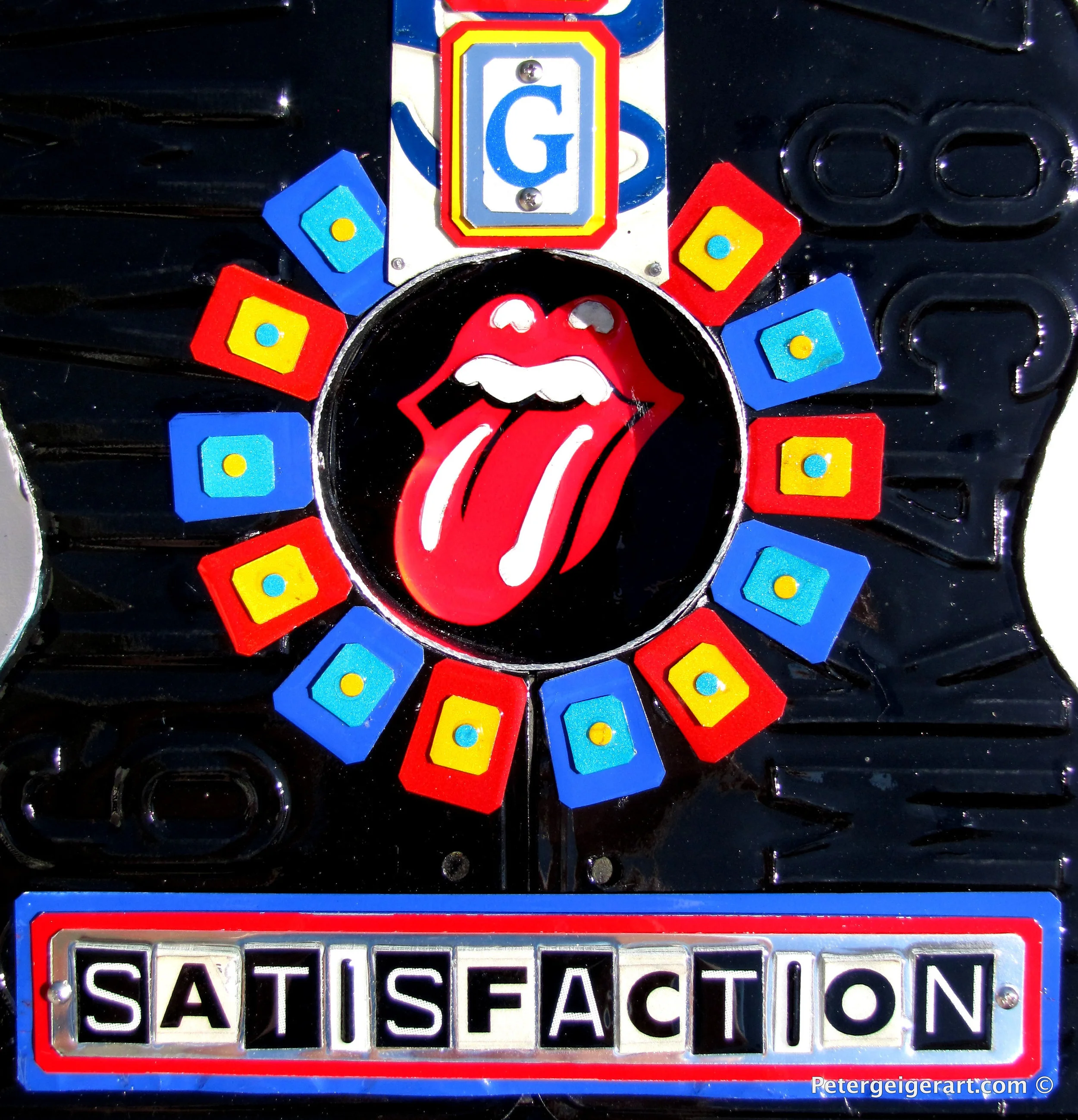 Rolling Stones Art - License Plate Art