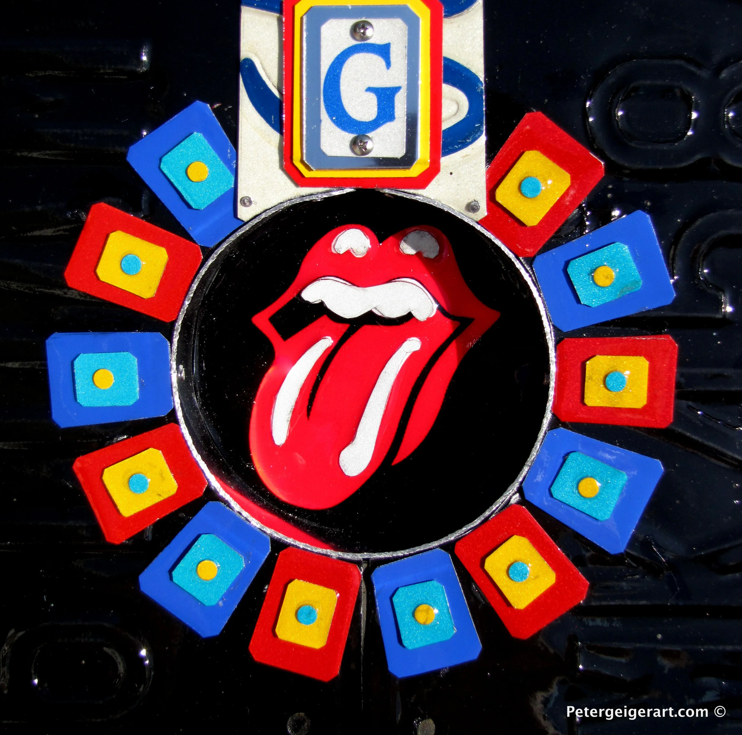 Rolling Stones Art - License Plate Art