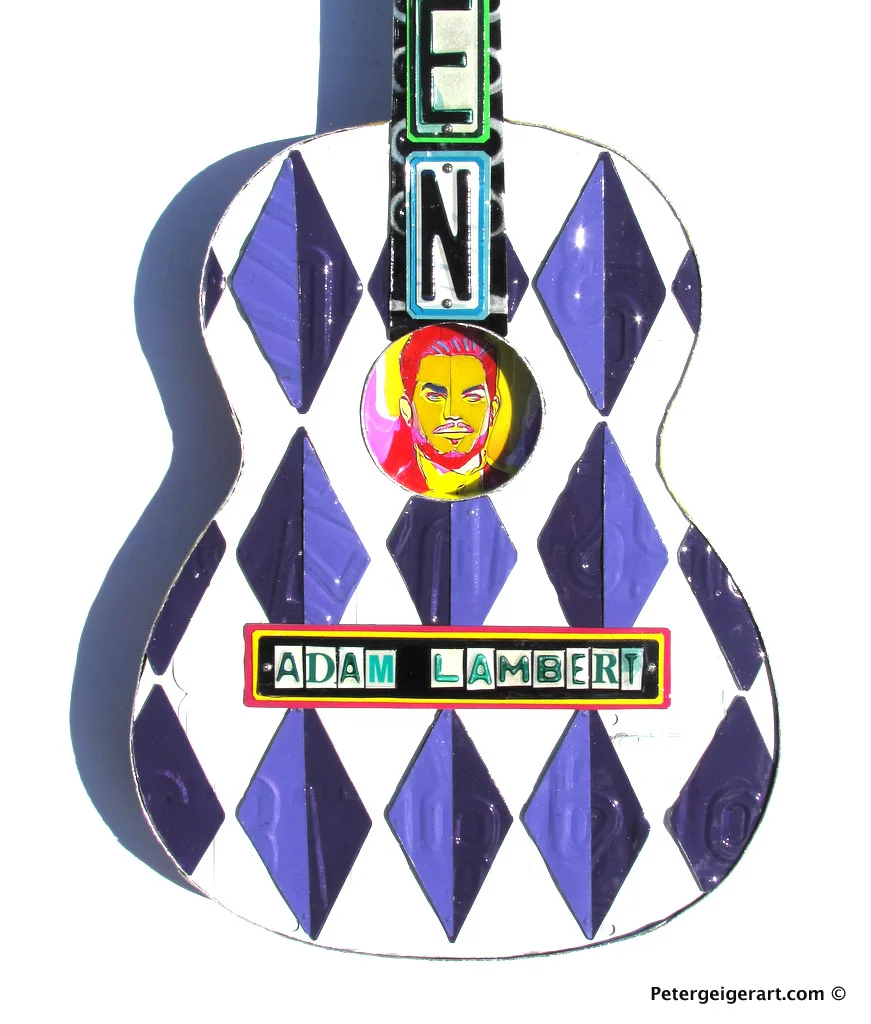 Queen Adam Lambert - License Plate Art -Unique gift - Wall art