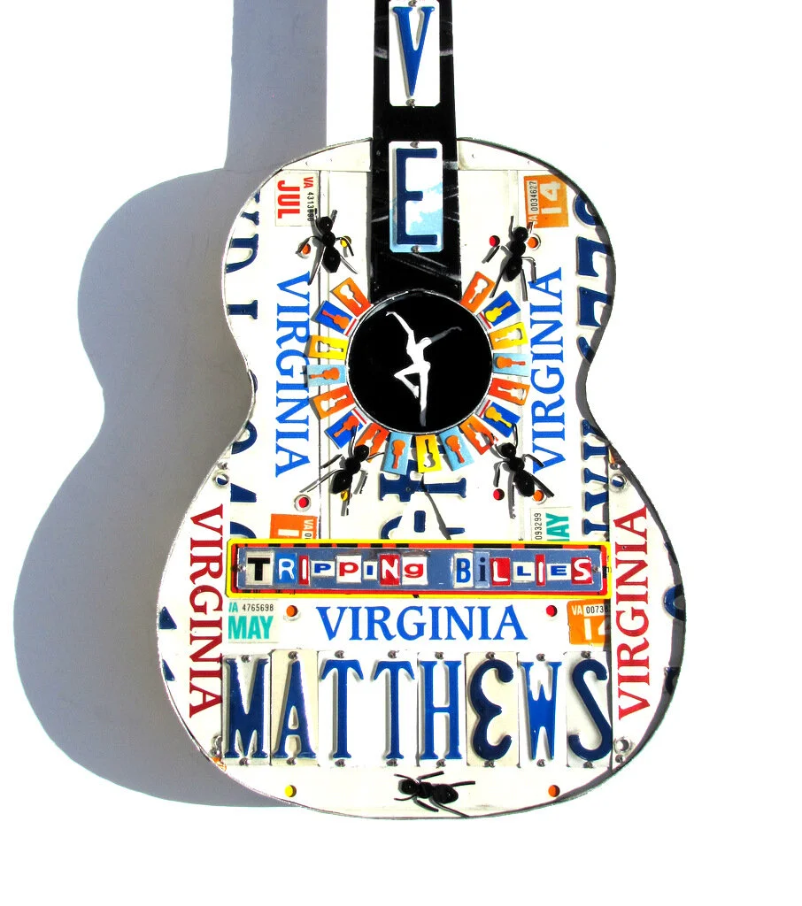 Dave Matthews - Trippin Billies- license plate art - music gift