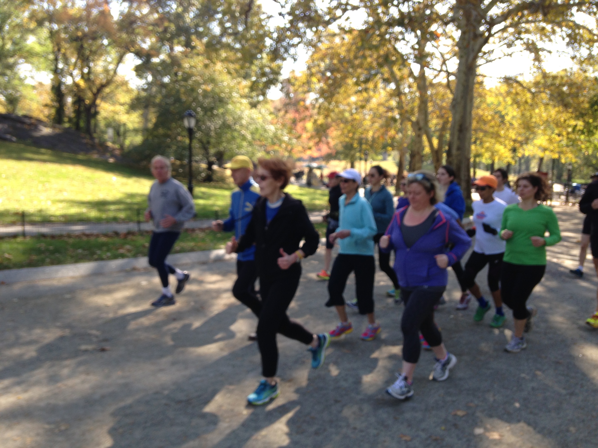 That's Oona in front, wearing blue shoes.