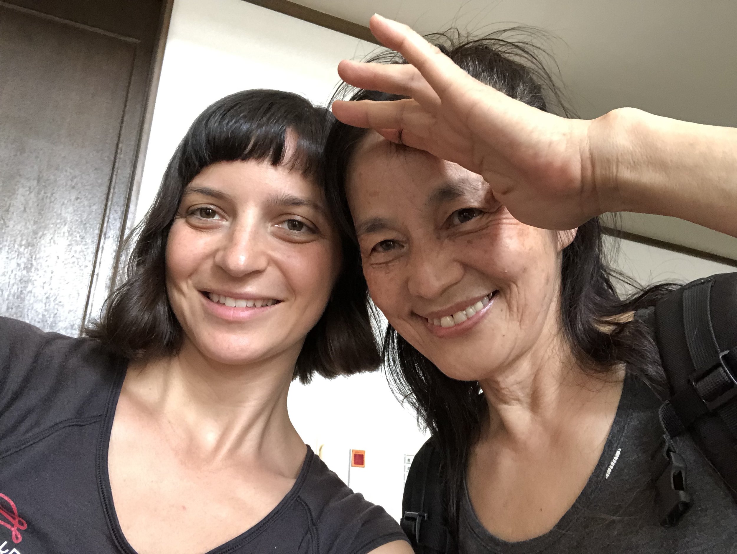 Here I am with Isuzu, one of the translators here. Thank you for translating Isuzu and for teaching me some Japanese! Arigato Gozaimasu!
