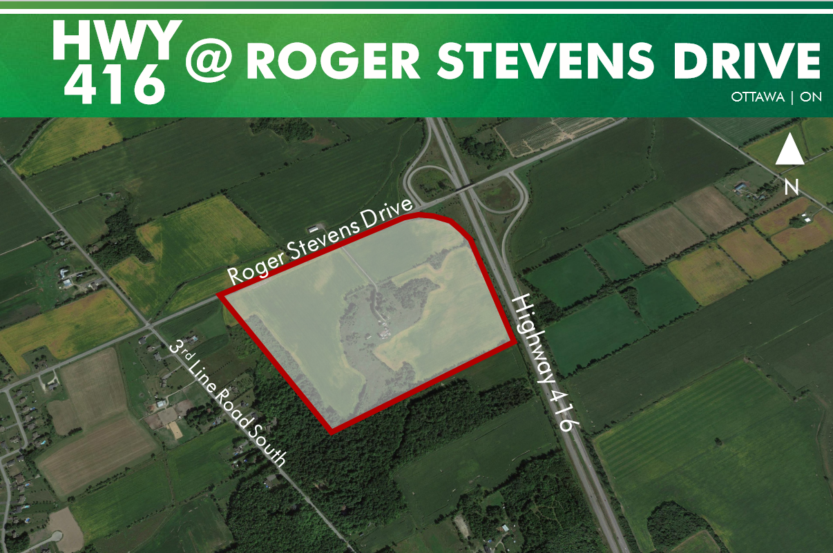 Broccolini is proposing to alter the zoning for this property at the southwest corner of Highway 416 and Roger Stevens Drive.