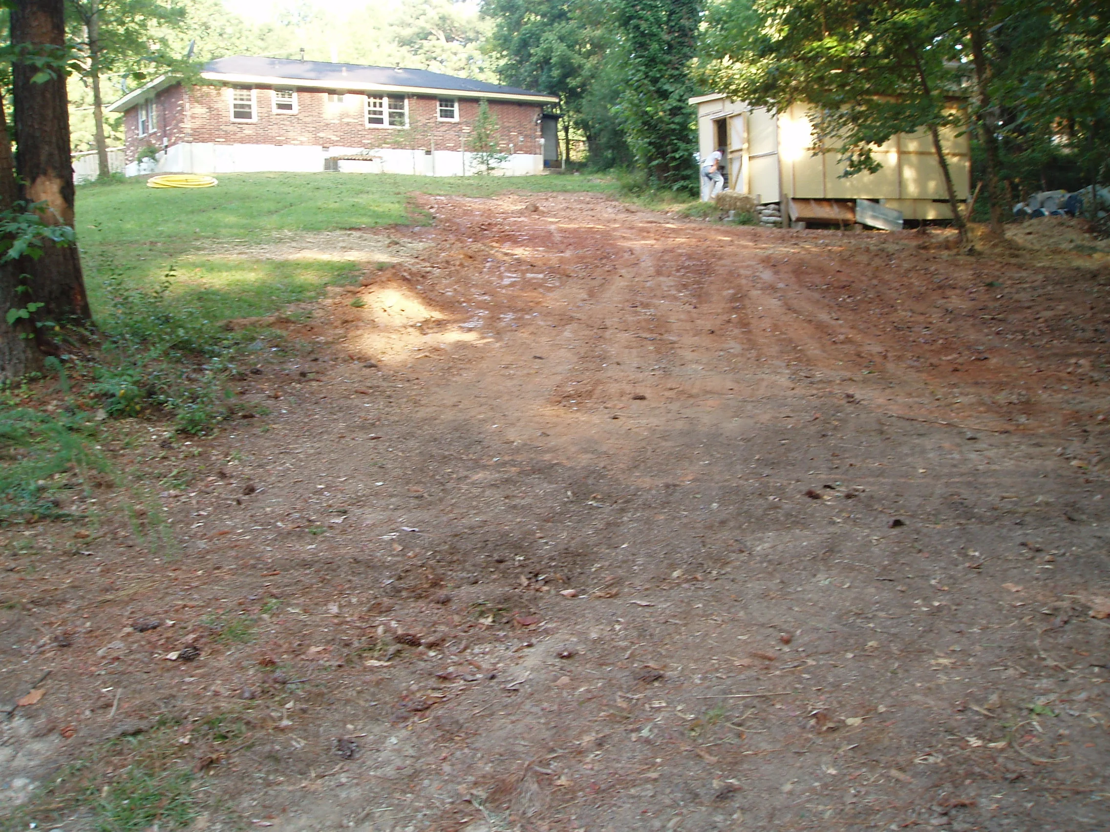 New Driveway - Before