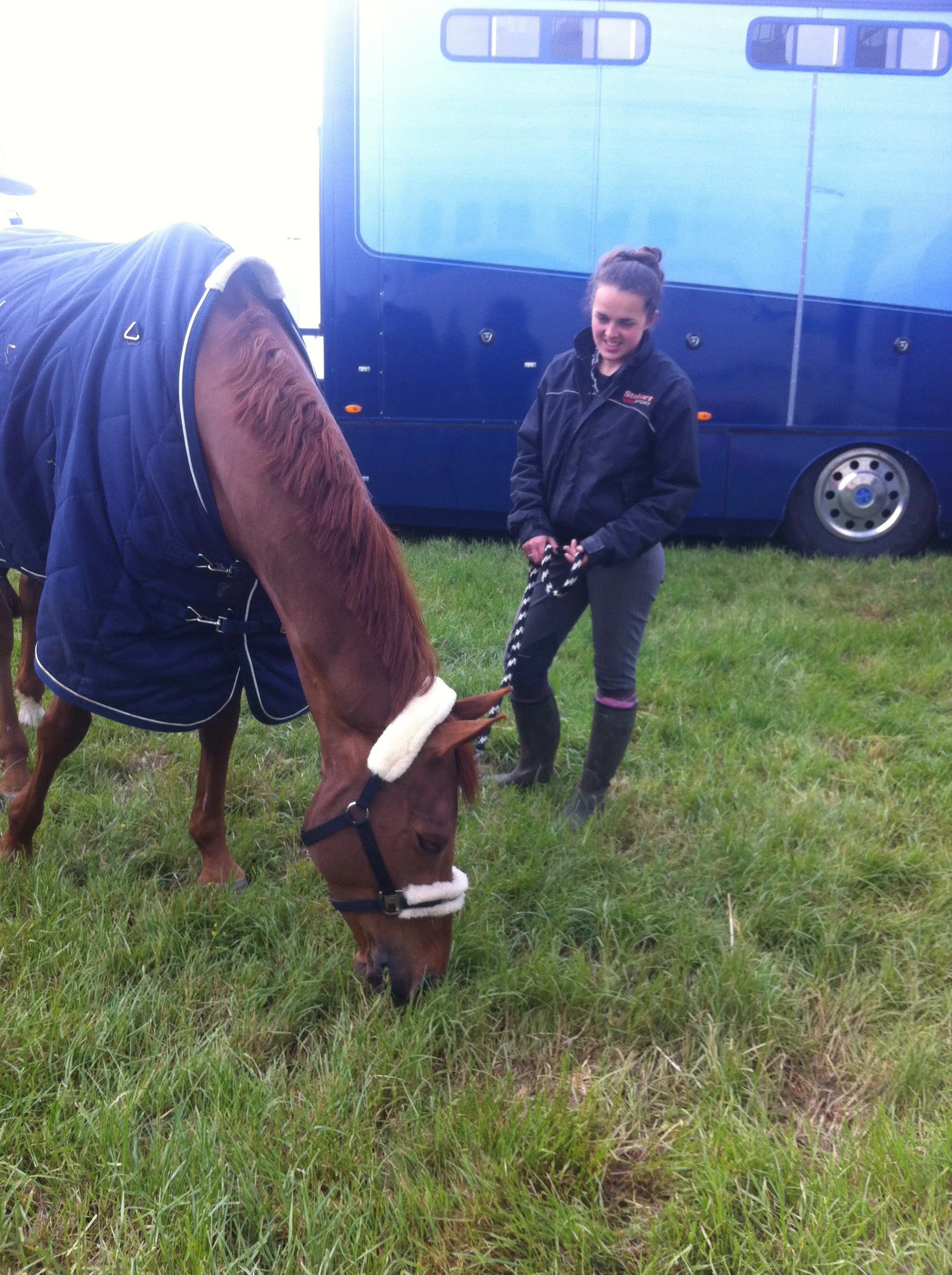 Charlie grazing Calrina at Bath&West