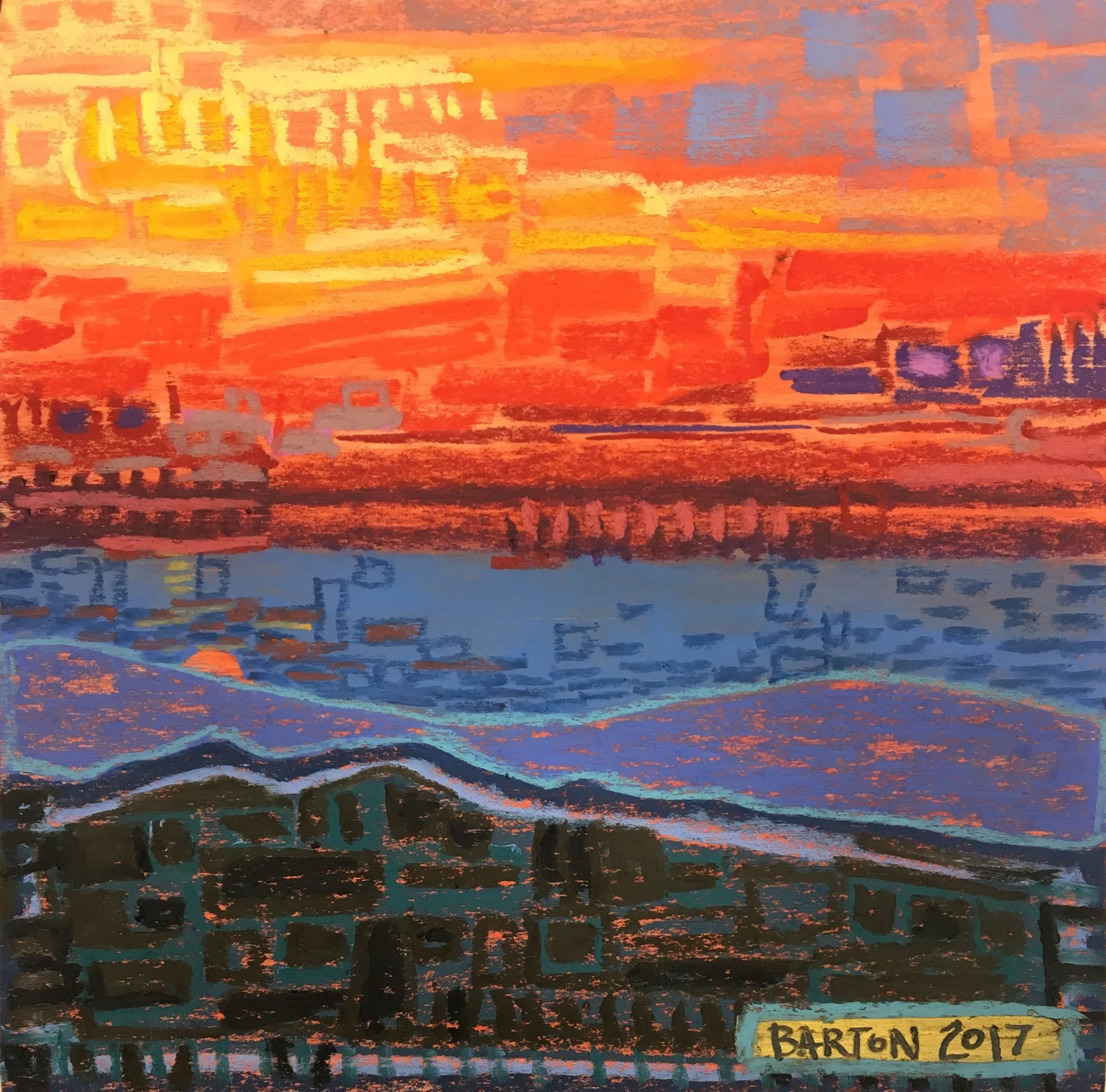 Hazy Sunset