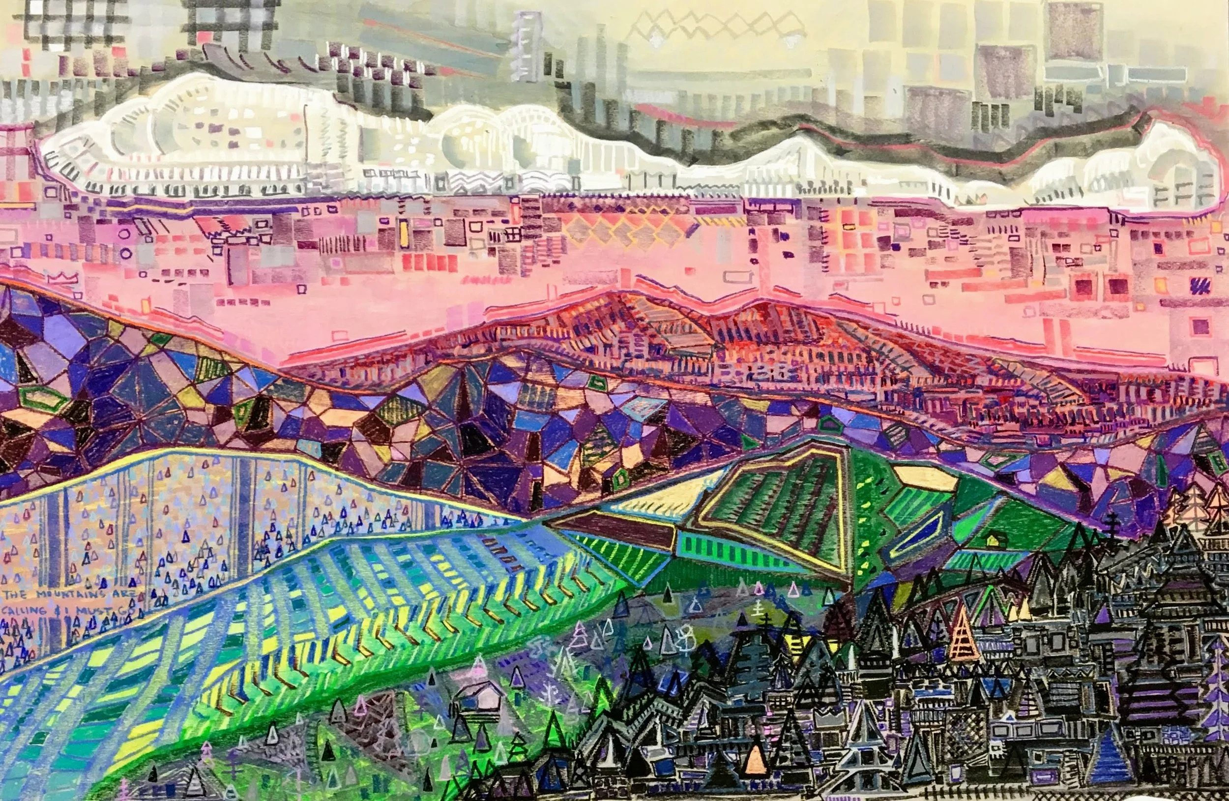 Storm Clouds on Pink Morning