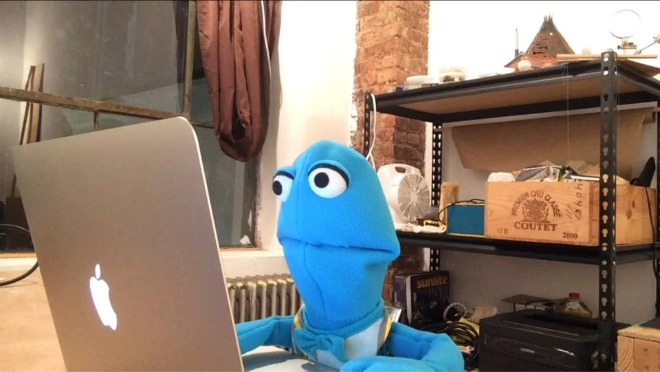 For a while I was intensely into making puppets. I still have dreams of doing a web series about Ned, the dapper gentleman pictured above, and me living together in NYC.