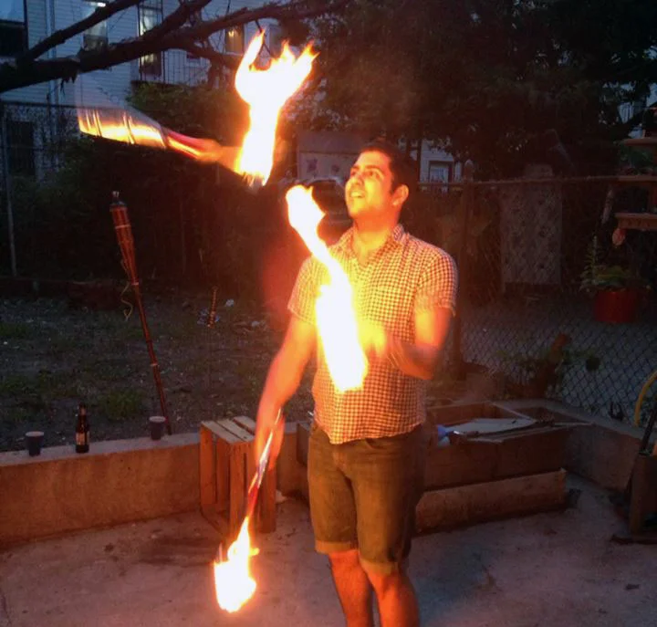 and I occasionally juggle fire.
