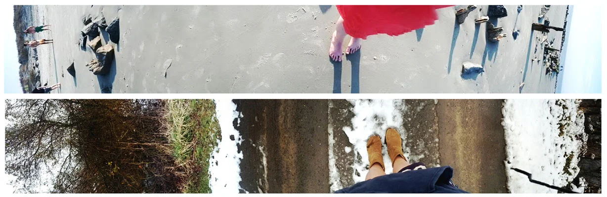 p.s. there is exactly two weeks between these two photographs...what a chilly contrast. can I be back on the beach, please!? no? okay. I'll just cry in to my quinoa...