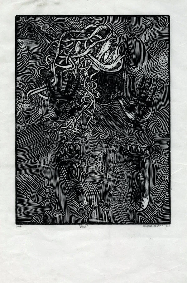 linocut piece from 2011