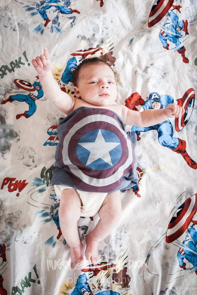 super baby superhero infant captain america comic book mary ella jourdak photography 