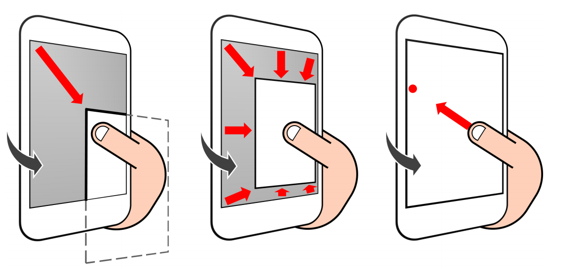 Three novel methods for reaching far targets by a thumb on a large screen smartphone 