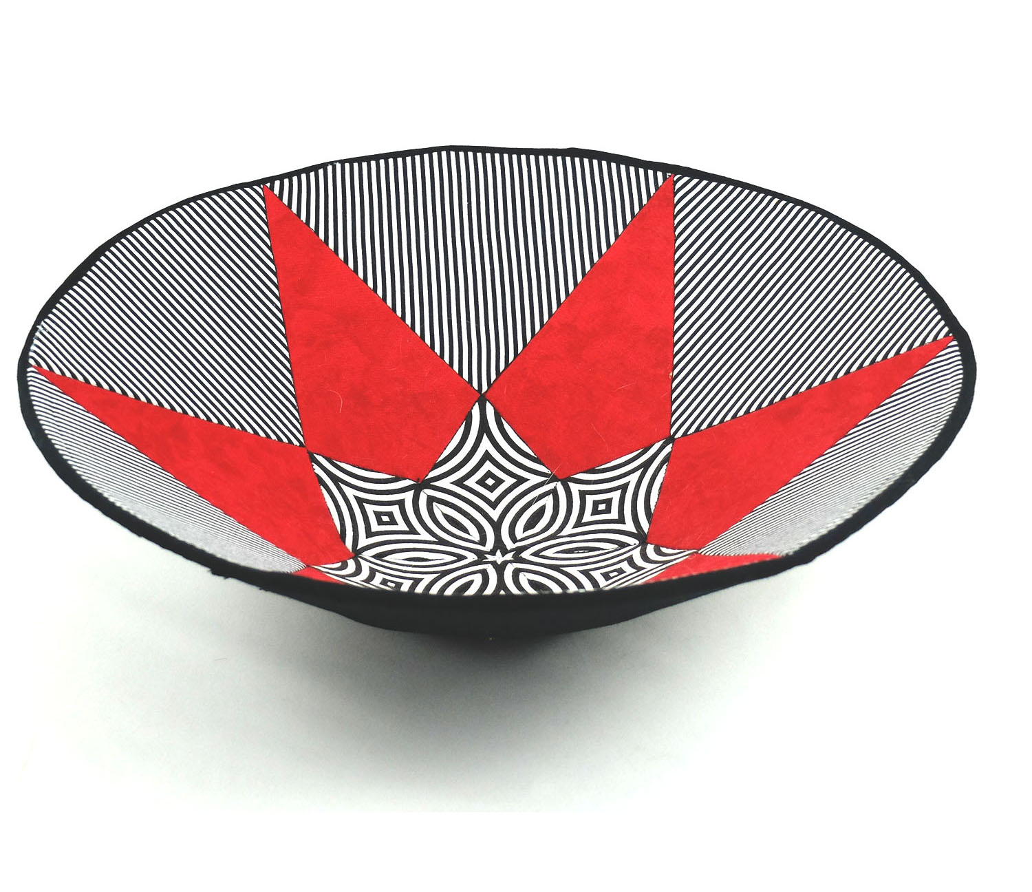 B&W Stripe Triangle with Red.jpg