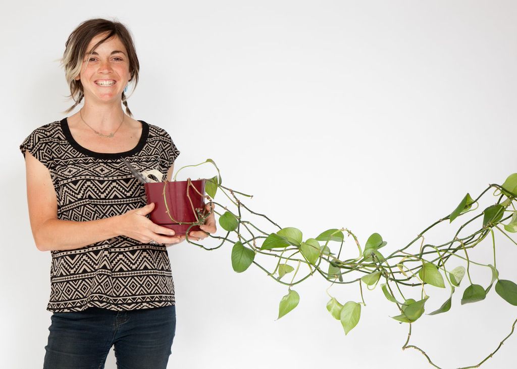"I couldn't bring my cat, so I brought my plant."