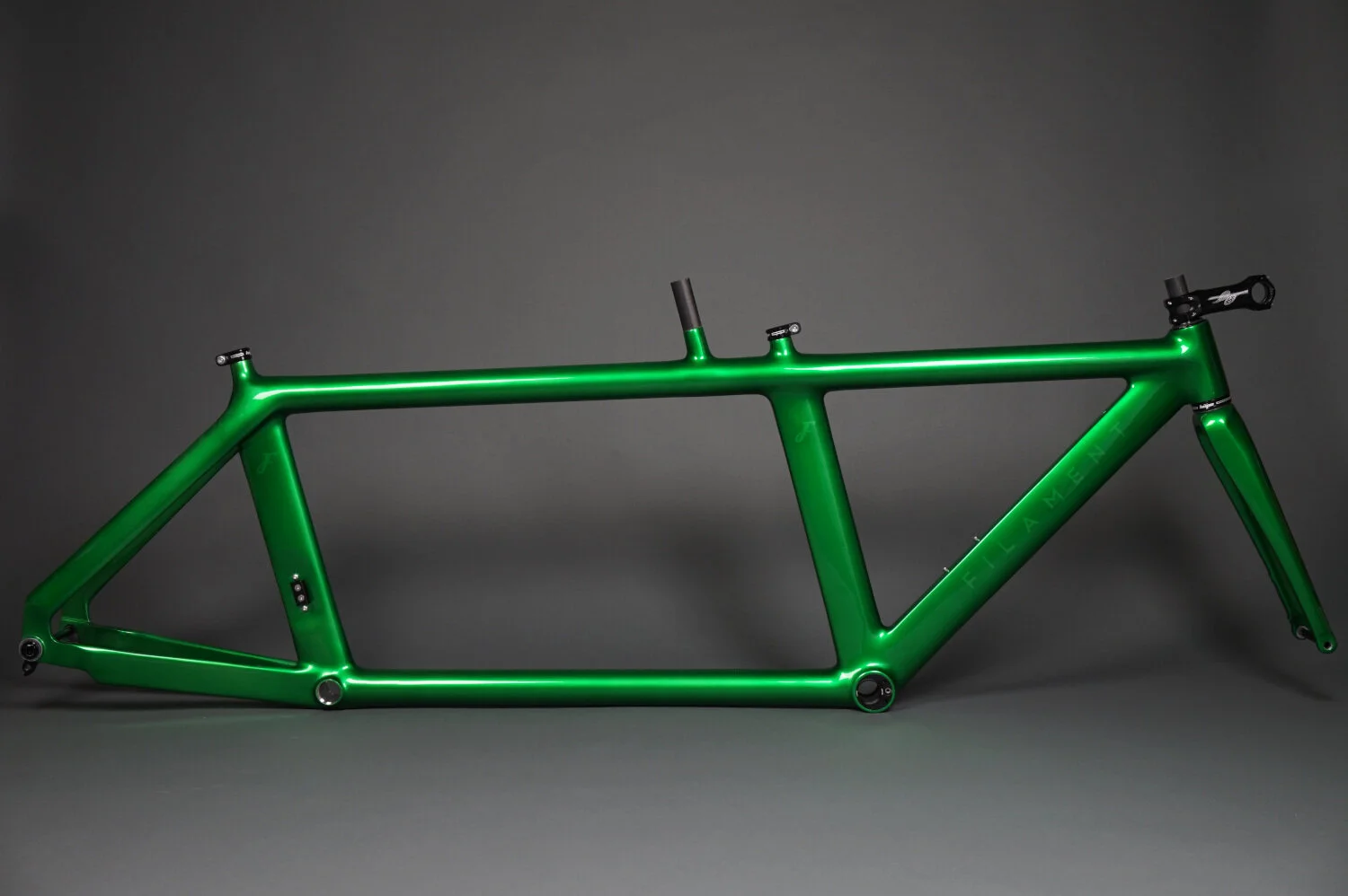 Filament TT bicycle frame with Hope headset.