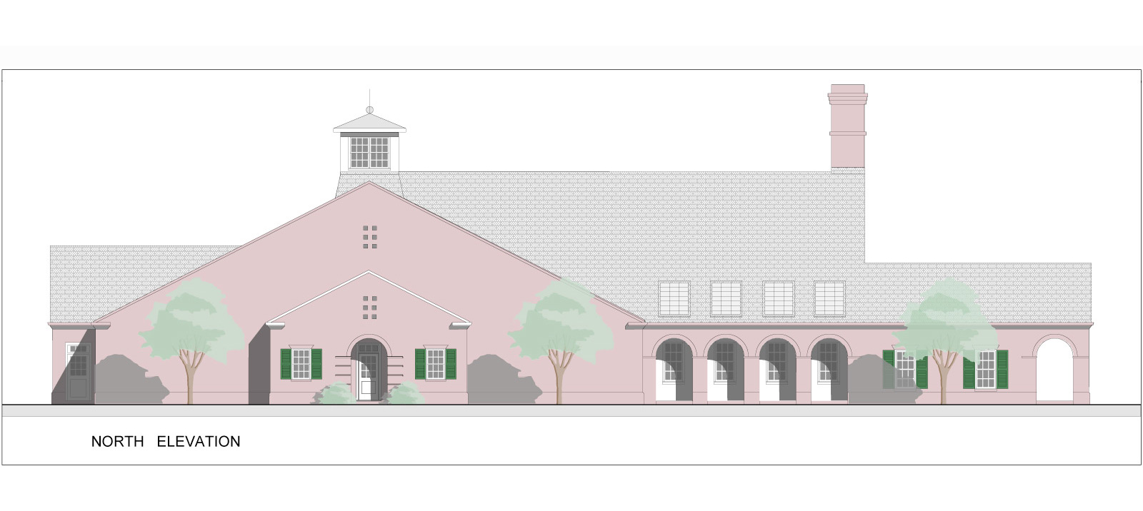 Frye Hall, North Elevation
