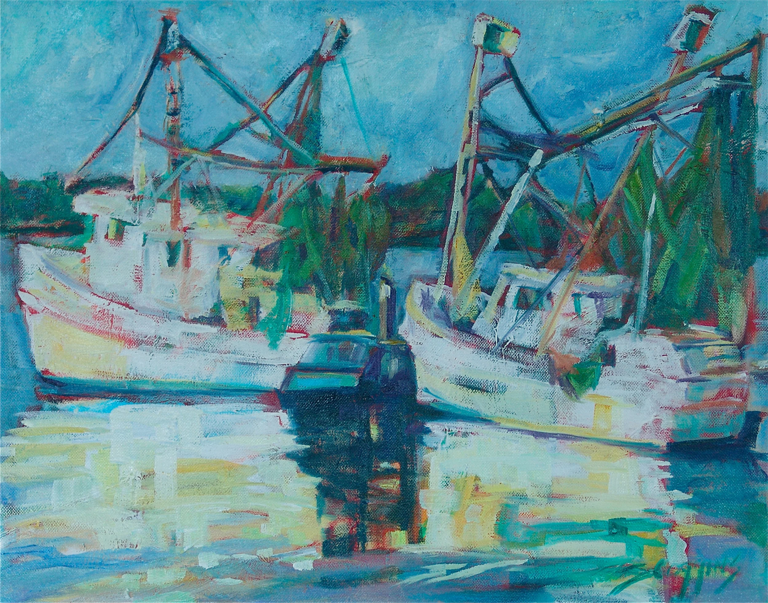 Shrimp Boats at Swansboro Inlet