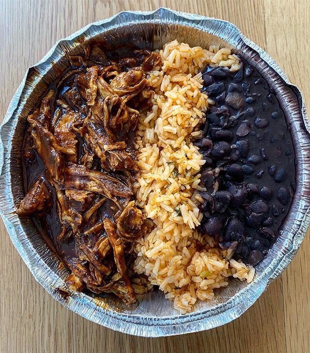 Delish! The new @essexmarket is great! This is the Chicken Mole Poblano plate from @pueblamexicanfood1 - #foodiemagician #stilleating #iliketoeat