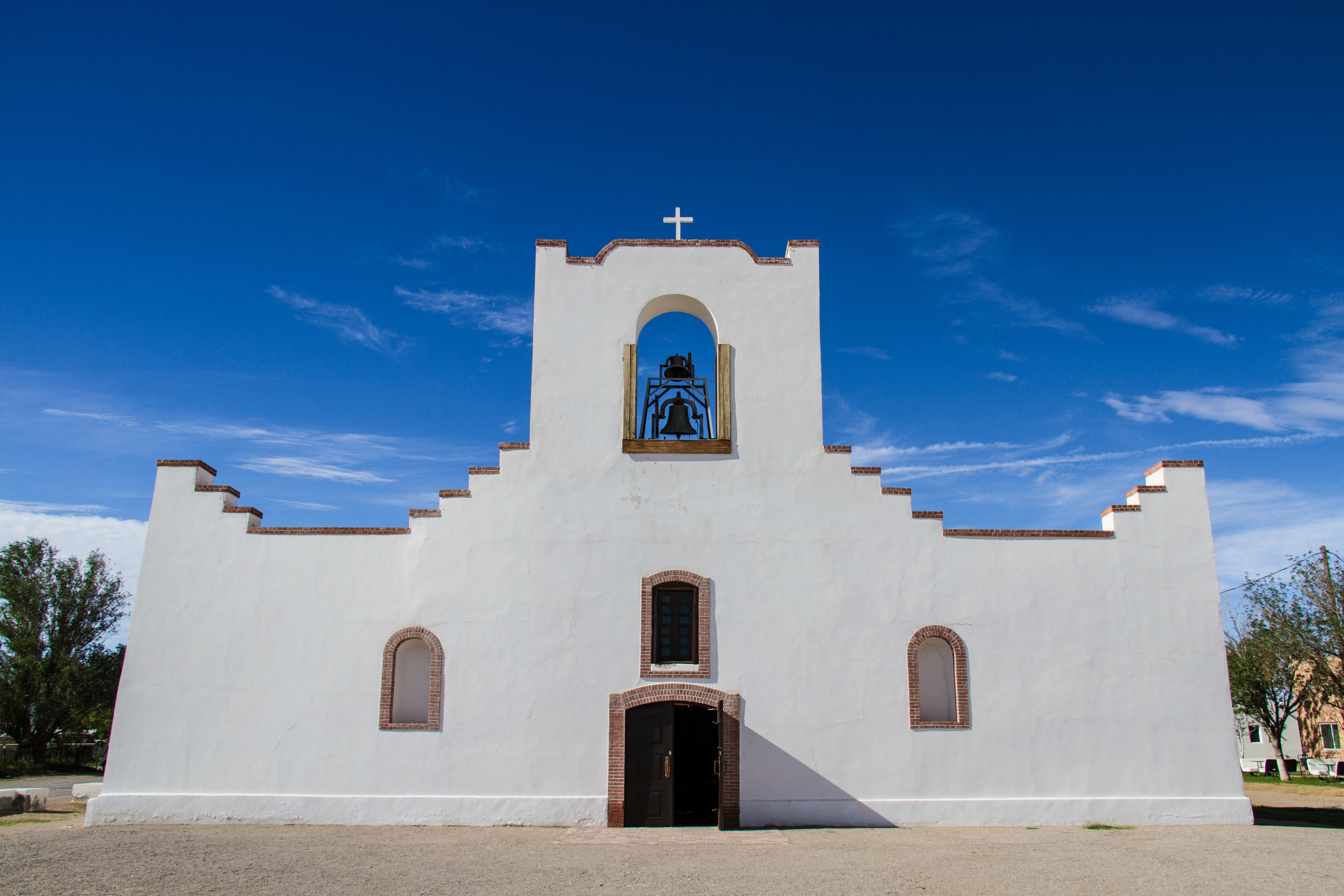 The Socorro Mission along the famous Mission Trail just south of El Paso is one of three mission churches open for visitors to explore the rich history and life in the early 1600's. 