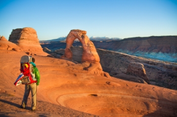 Delicate Arch in Arches National Park in Moab, Utah.