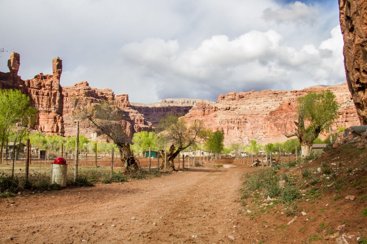 1st glimpse of Supai Village! Finally!