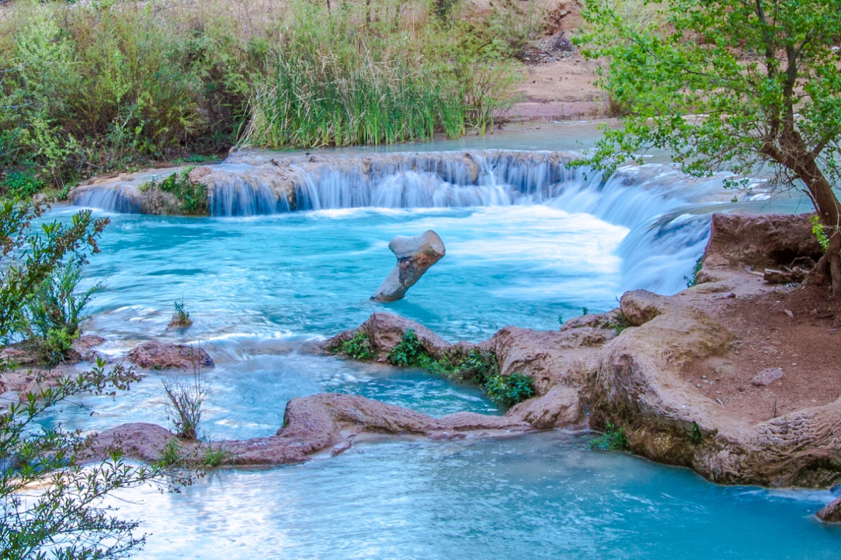 One of the pools of Havasu Falls