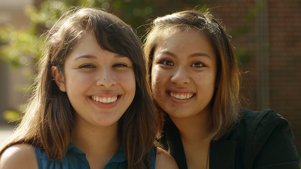 Brenda (right) with fellow 2013 Empowerment Scholar Noemi &nbsp;