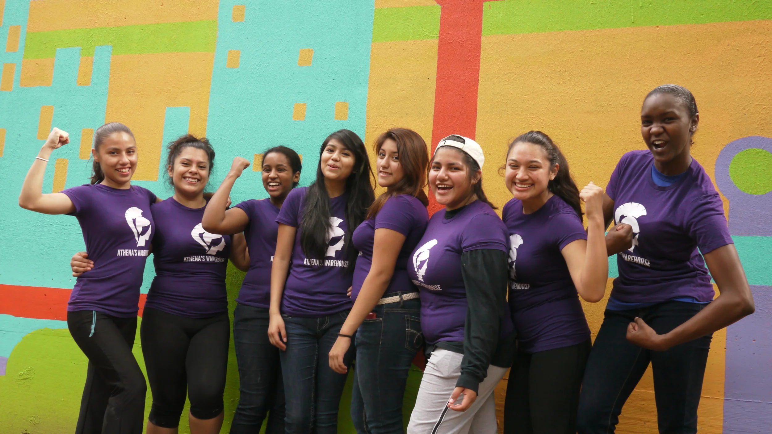 Ja'Leia (far right) with fellow participants after cleaning the BeltLine with MINT Gallery