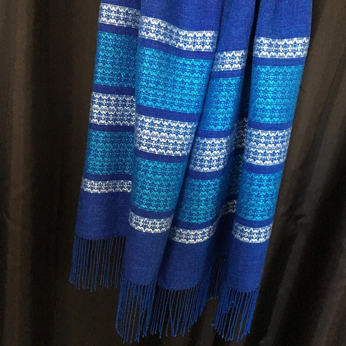 Handwoven Tallit - Star of David Pattern