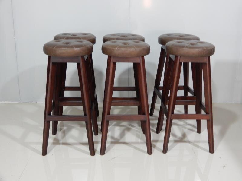 Brown leather tall stools.jpeg