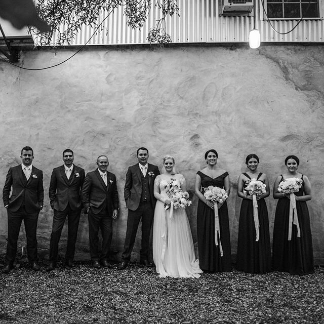 It&rsquo;s not often we post a moody bridal party....these guys feel like a lifetime ago but gosh we swooned over this wedding, swipe to see a couple of our favs in their loved up state!

Venue @alru_farm 
Bride &amp; Groom @ellie.mcfetridge @sarzkin