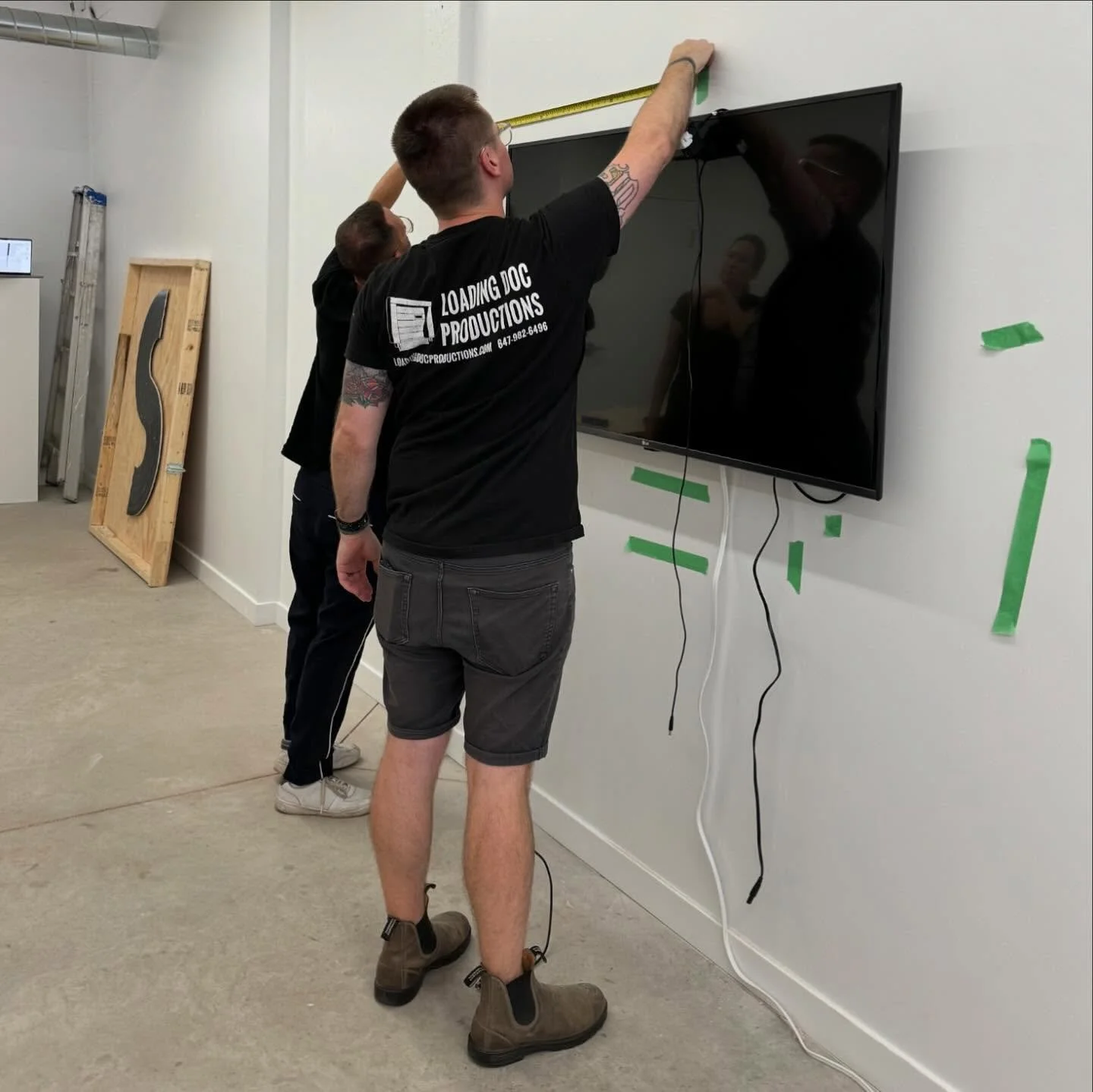 Assisted with the install of an upcoming show at @namaraprojects. It&rsquo;s always a pleasure helping artists bring their visions to life. Looking forward to seeing the work at the opening on October 10, featuring @evakolcze @robertdavidovitz @colle
