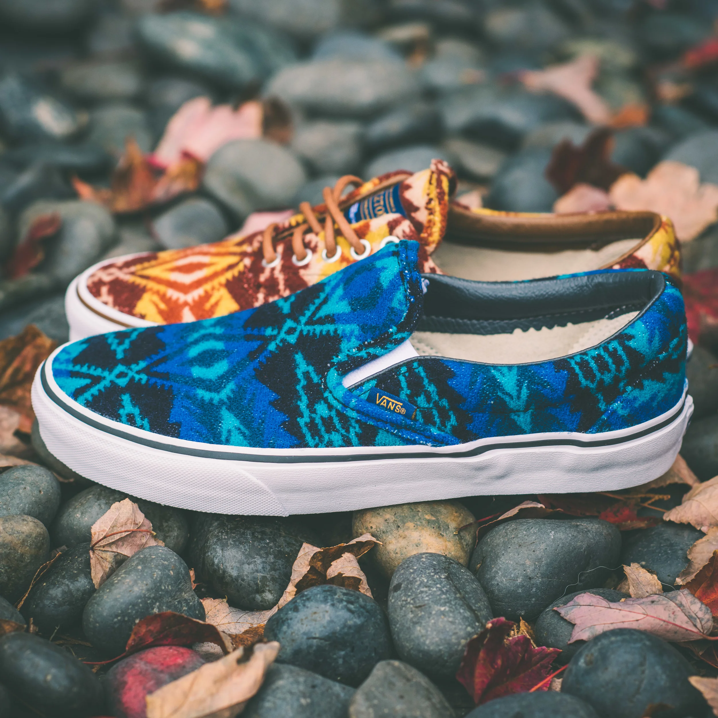 vans pendleton blue