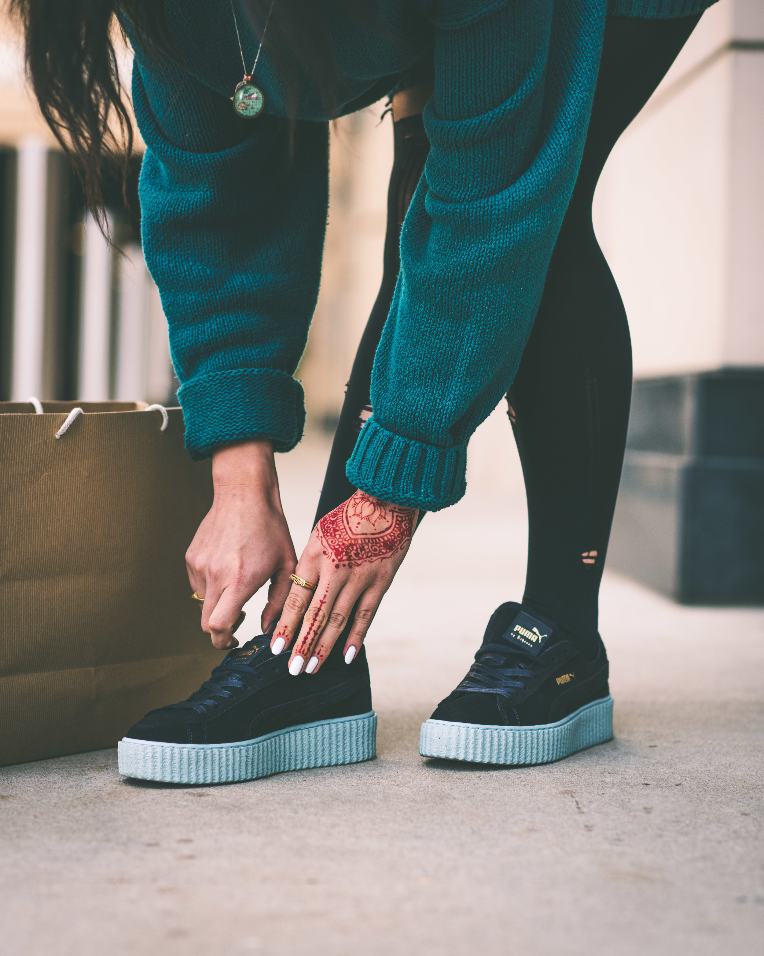 puma creepers peacoat blue