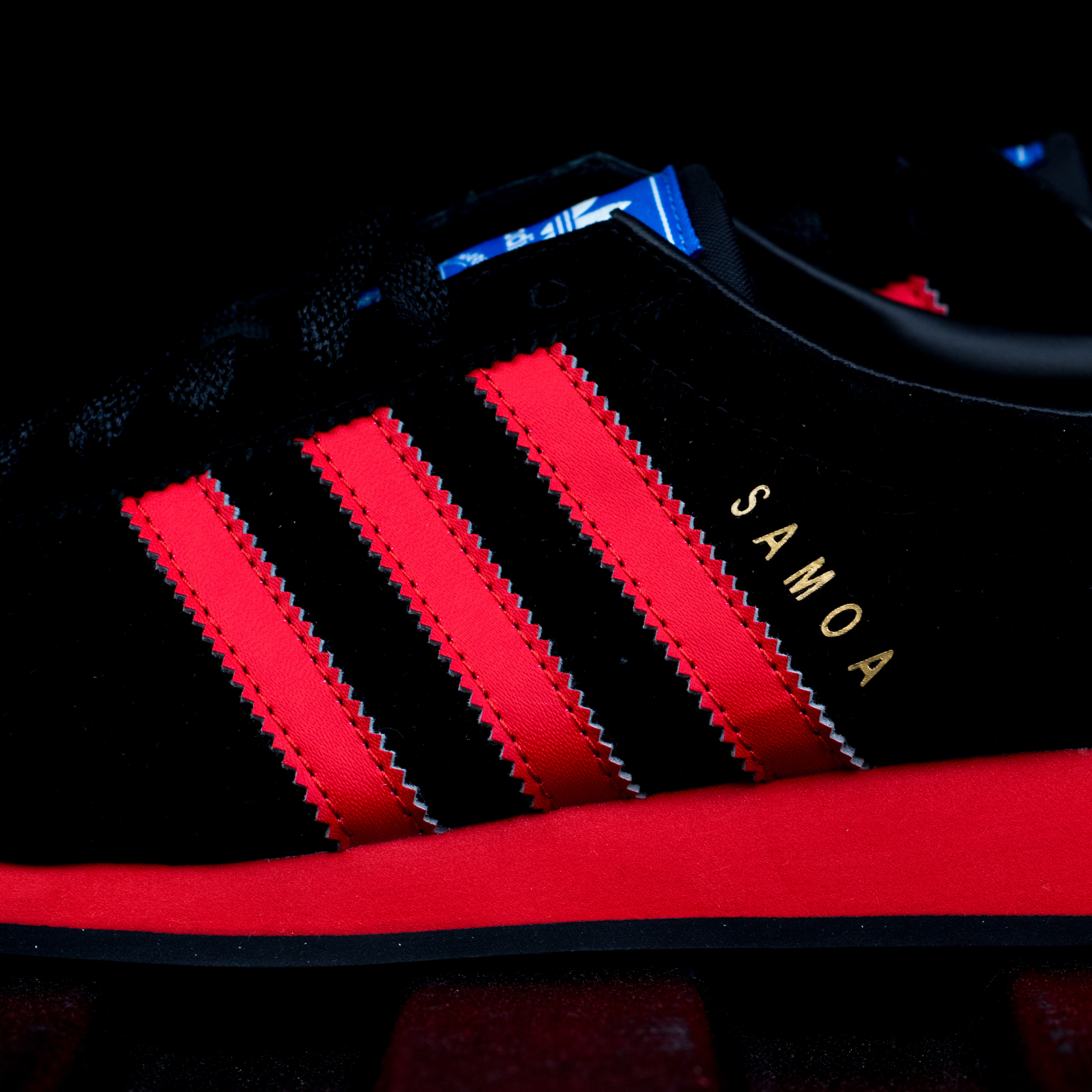 adidas samoa red and black