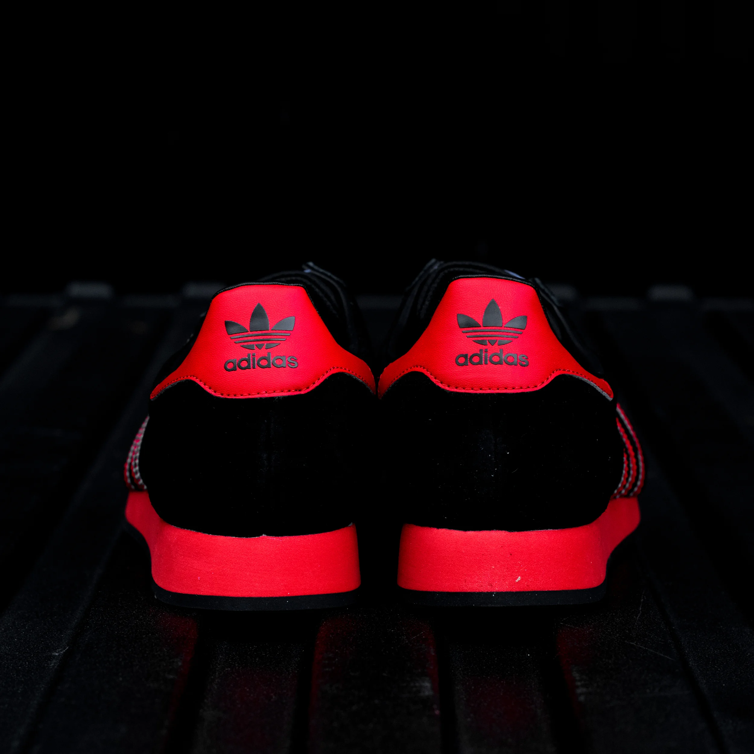 adidas samoa red and black