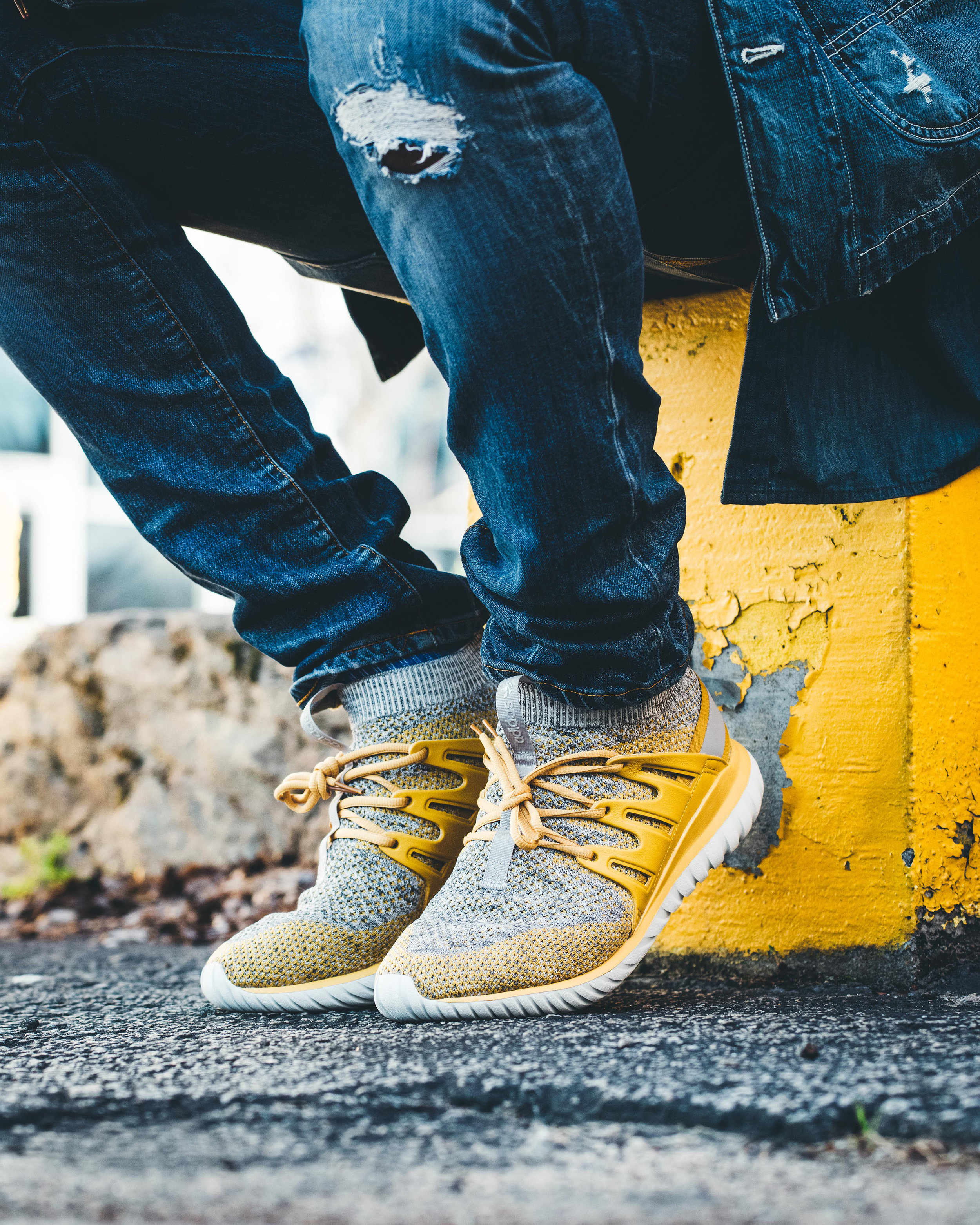 adidas tubular nova primeknit yellow