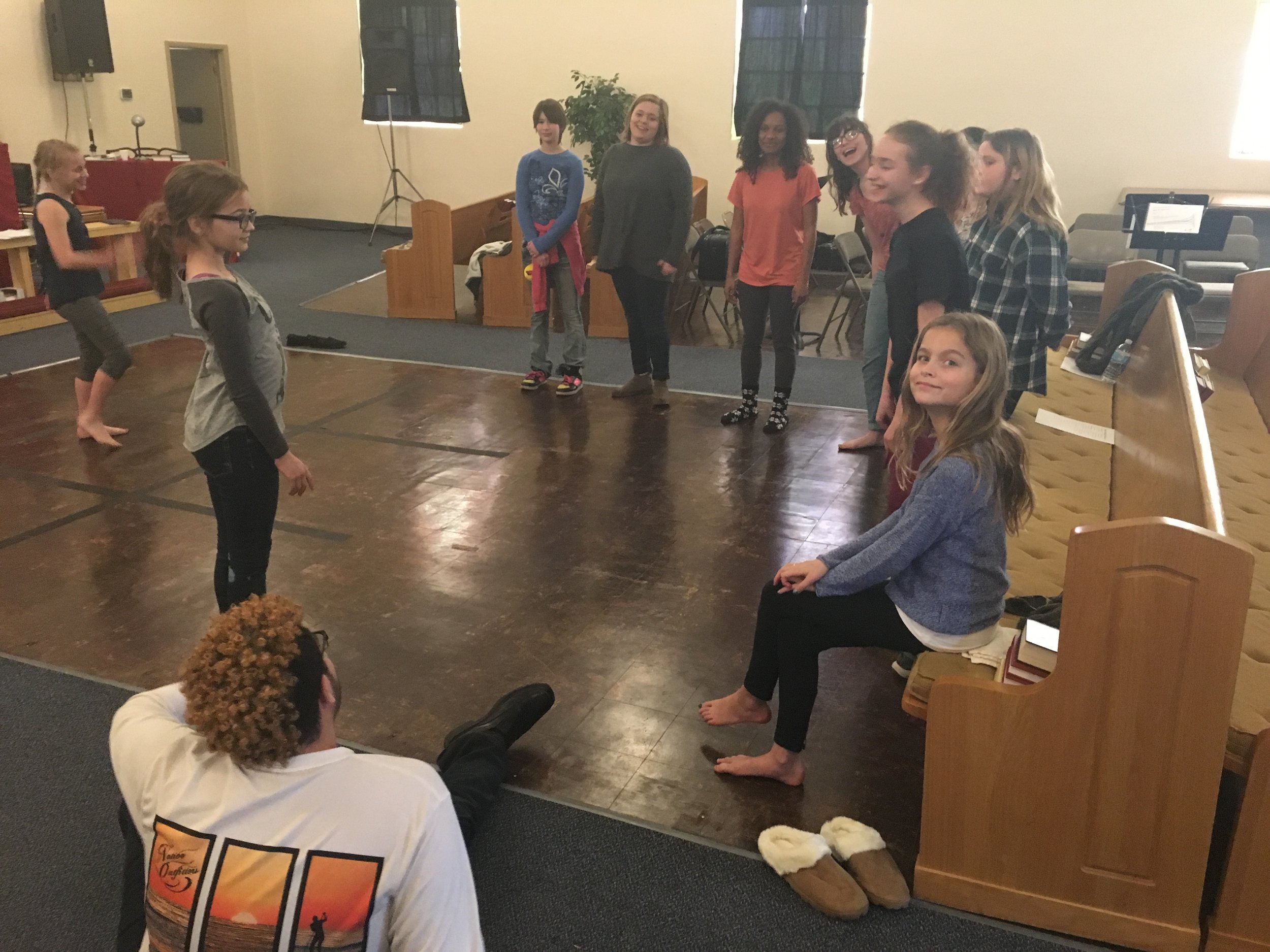 Tamber Walls teaching dance!