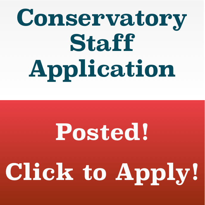 Conservatory Staff Applications