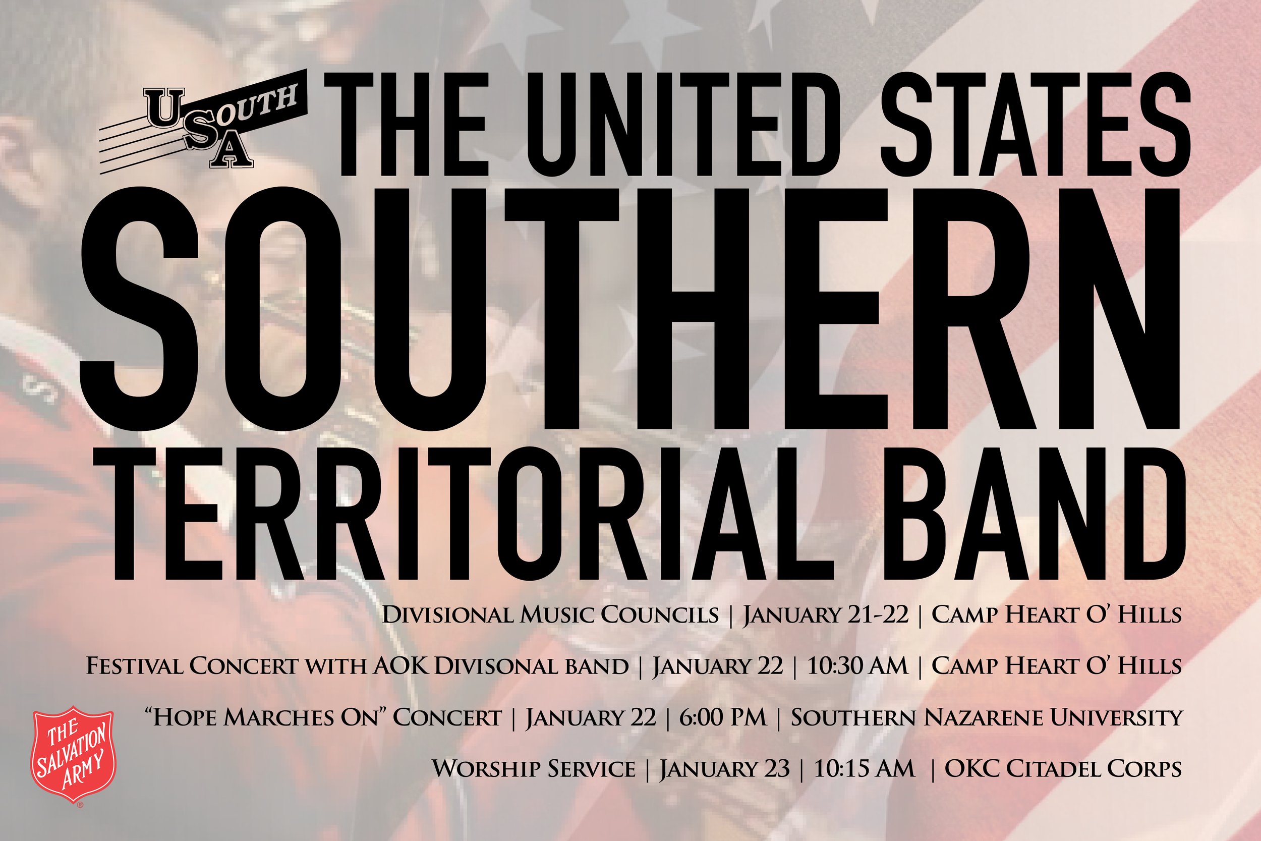 Southern Territorial Band Coming to OK