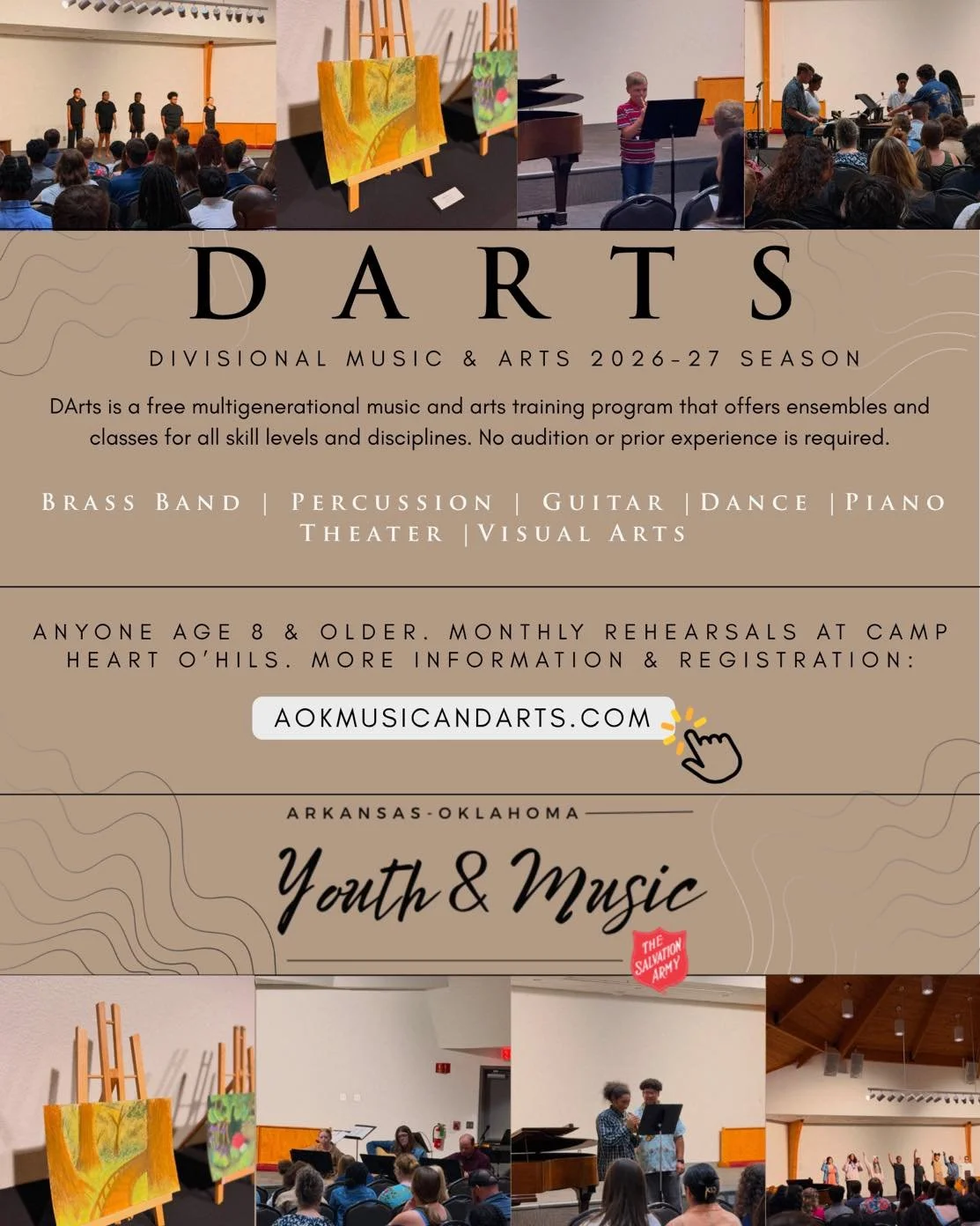 Everyone: Its Football Season!! Yeaaa! 🏈😬🏈

Us: it&rsquo;s DARTS Season!!! Woooo Hooo! 🎺🎹🧑&zwj;🩰

But seriously, our DARTS 2026-27 season is HERE! Check out this flyer to see all that we have to offer. How to register and so much more informat