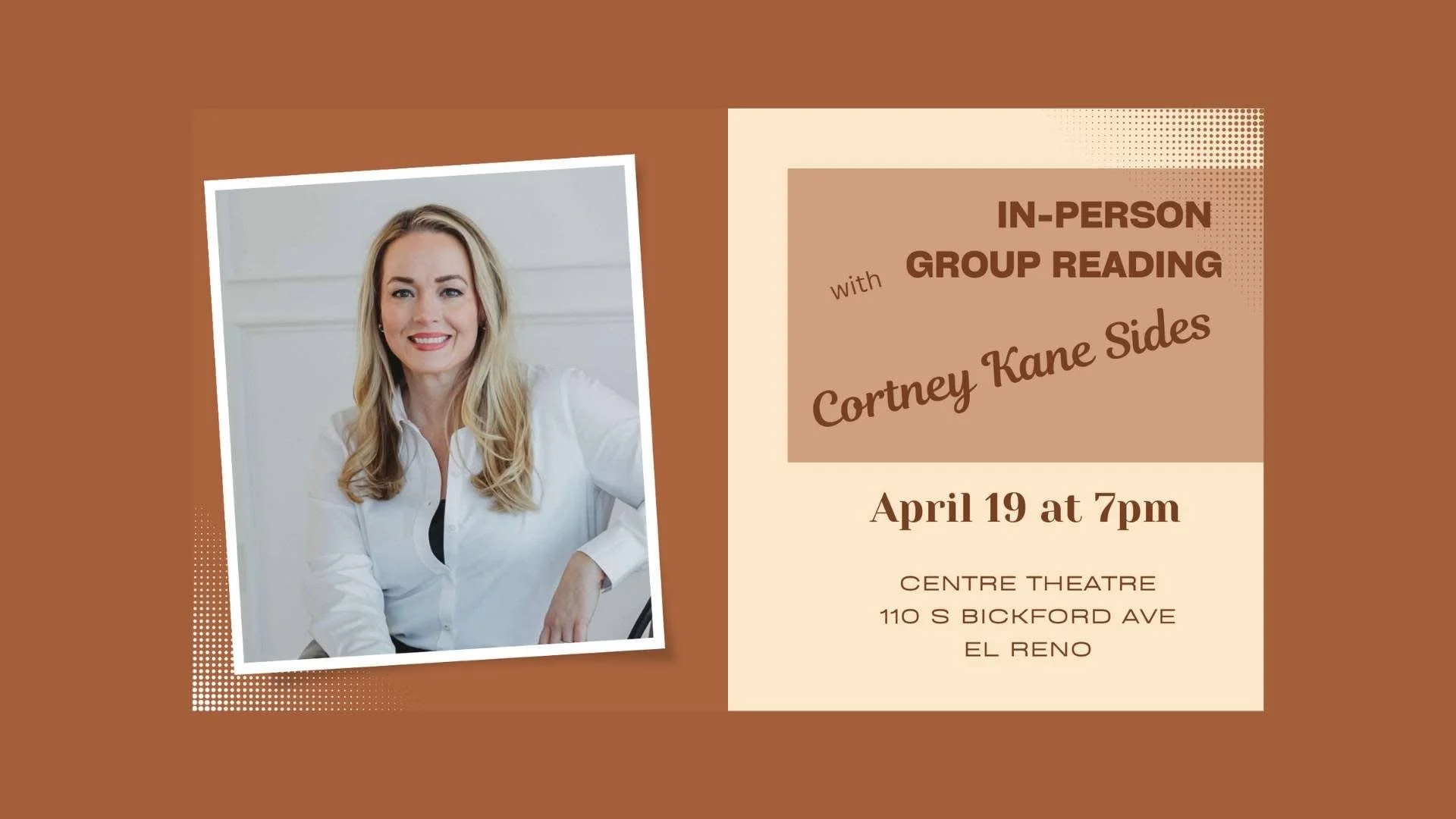 Center Theater An Evening of Messages with Cortney 