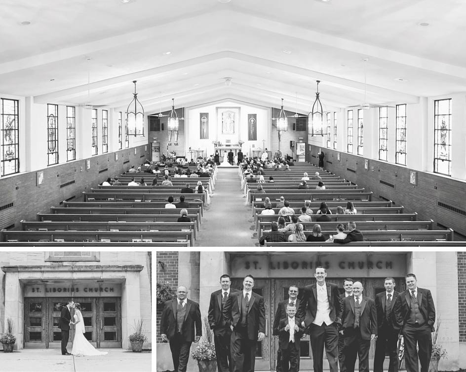 "We loved our ceremony venue." St. Liborius was the church that Carolyn had grown up in, and had been attending since she was nine years old.