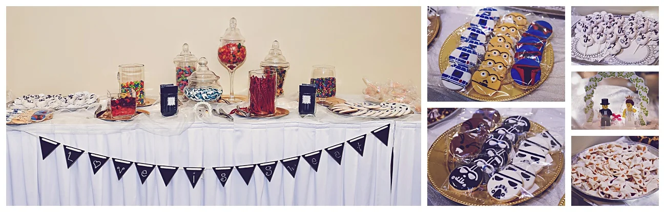 We love a wedding with a sweets table! Everyone was welcome to make themselves a baggy to go!