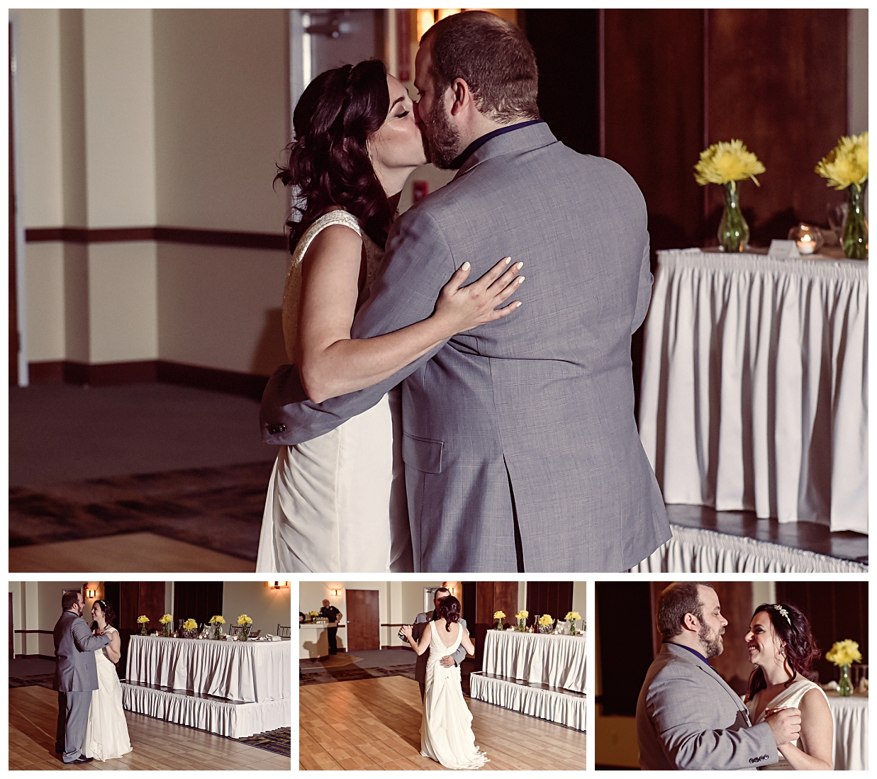 "We chose all the songs ourselves and created a playlist. We borrowed the equipment from our groomsmen Nick Travis who is a musician and our friends Joe Villani and Brendan Dempsey manned the computer to ensure the correct songs played at the appropriate times."
