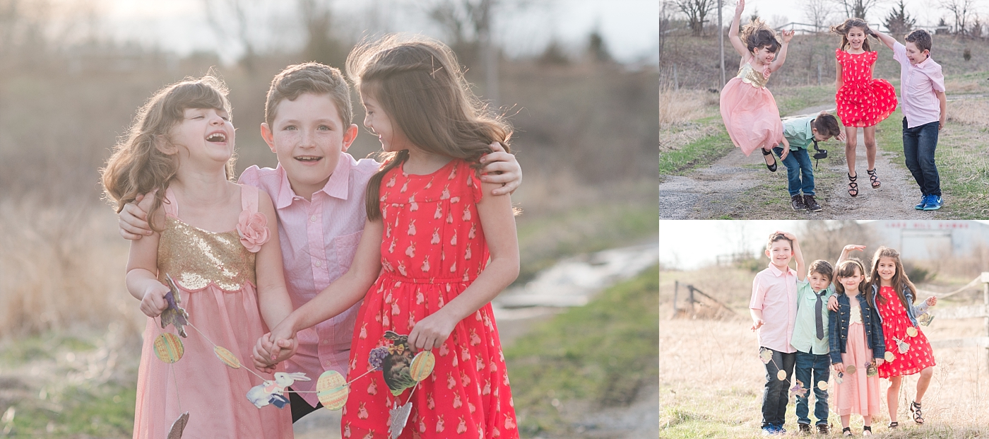 We had fun during our quick Easter shoot. It was actually pretty cold that day!