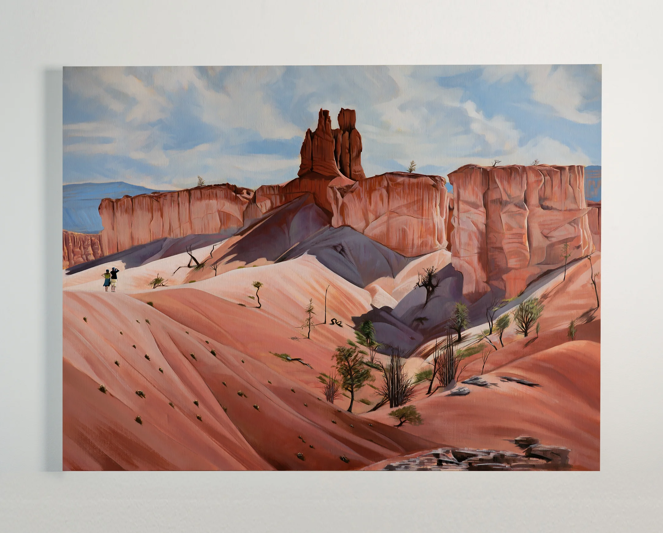 SOLD Title: The Shot 30 x 40, Oil on Linen Framed