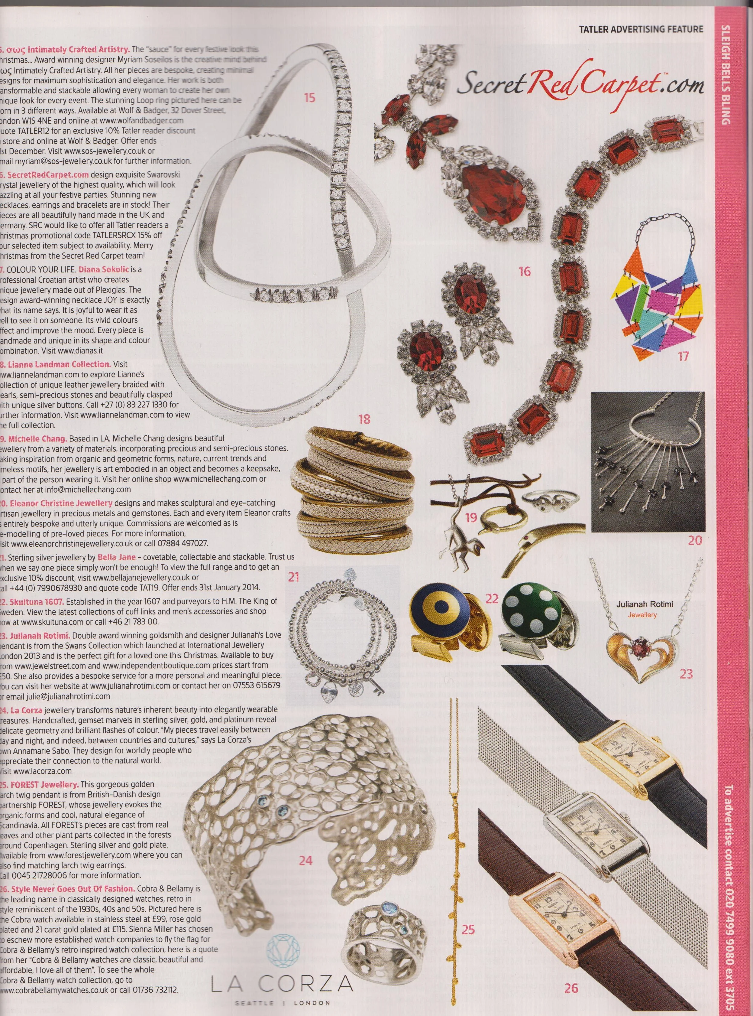 Tatler Sleigh Bells Bling - Eleanor Christine Jewellery
