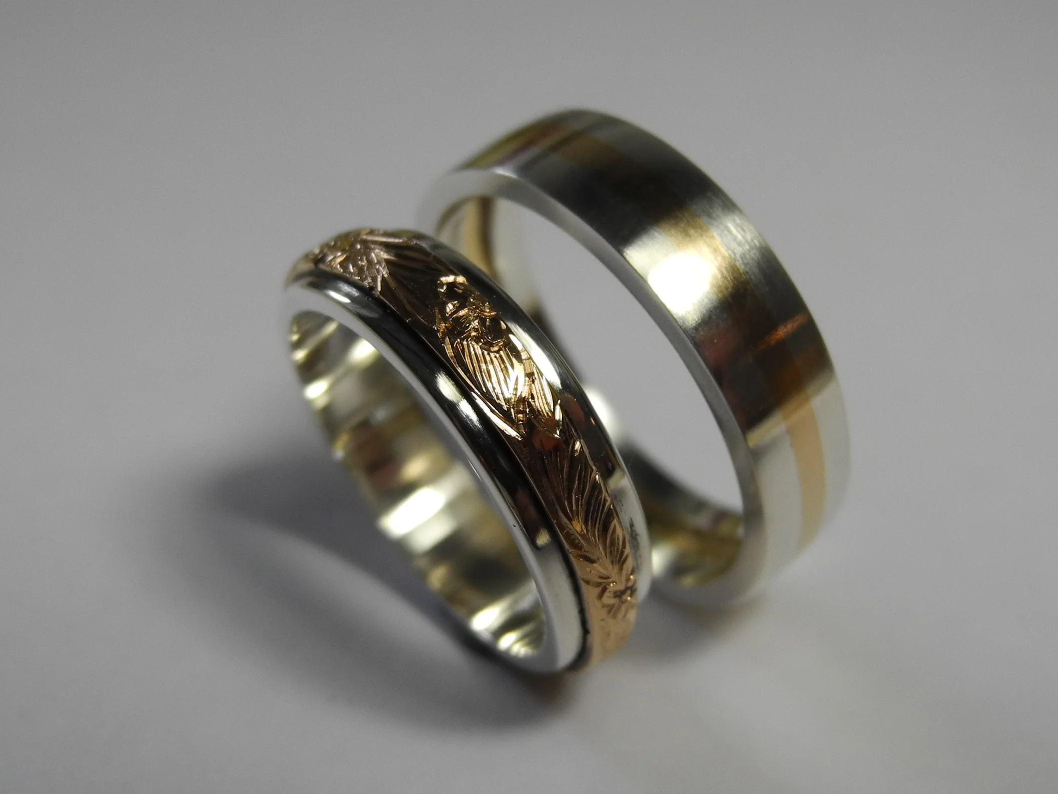 Ronnie and Dafydd's Wedding Bands